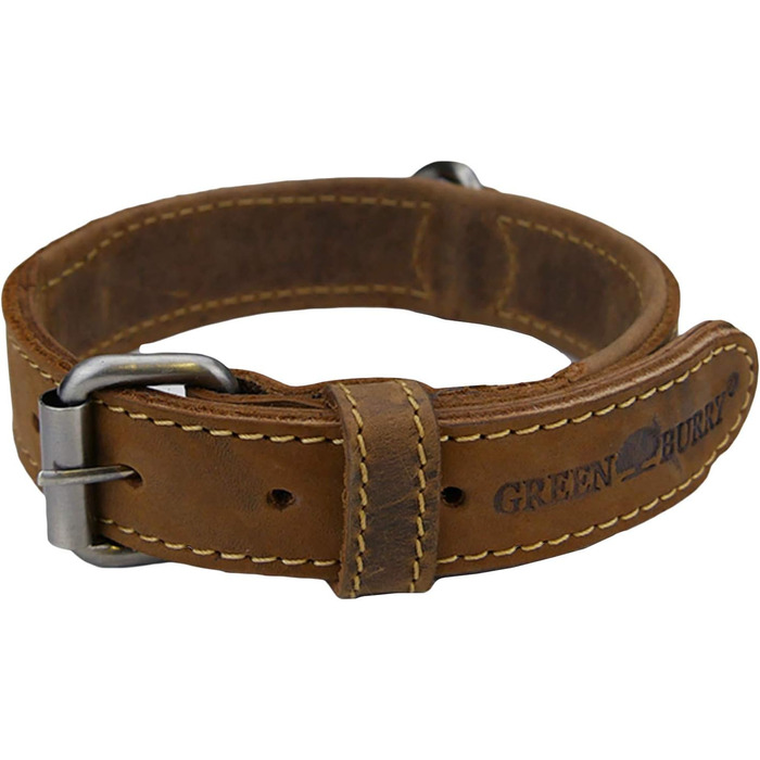 Нашийник для собак Greenburry Vintage з натуральної шкіри, 50 см, розмір S
