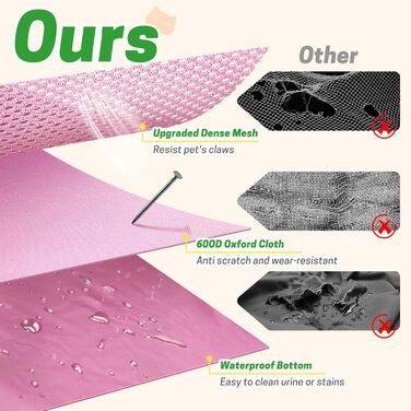 Клітка-манеж для тварин, розкладний загін для кошенят/цуценят, клітка для собак, манеж для цуценят для дому, переноска з сумкою, намет, для відпочинку на природі, кемпінг, рожевий, розмір L