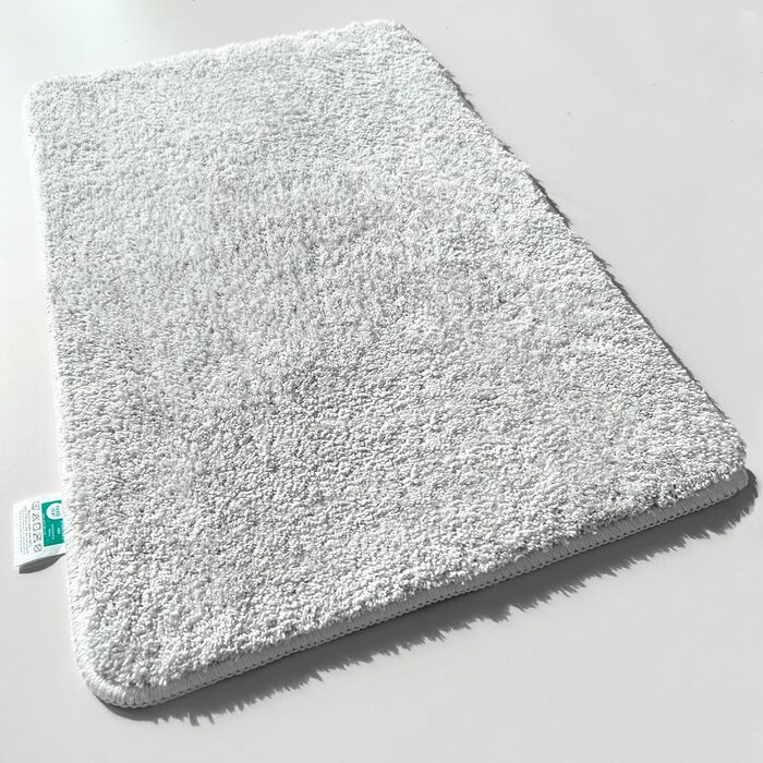 М'який килимок для ванної кімнати Casa Pura Shaggy 70x120 см, Ivory Sky (50x60 см) - антиковзаючий, миючий