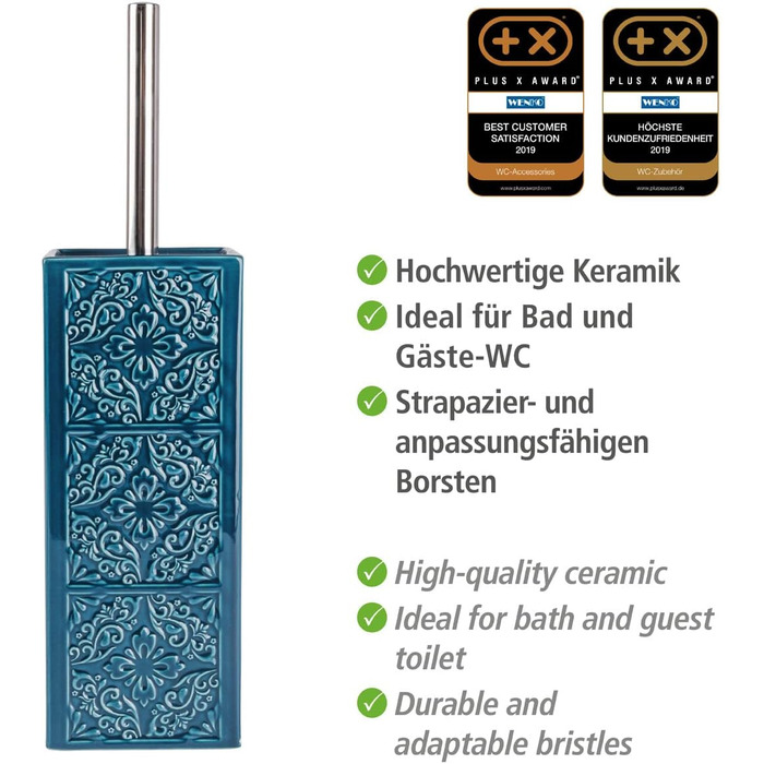 Набір WC Cordoba білий кераміка (блакитний)