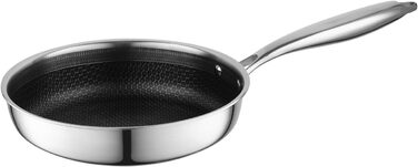 Набір сковорідок Florina Bratpfannen з нержавіючої сталі, 20/24/28 см, 3 шт. | 3-шарова конструкція, алюмінієвий сердечник, для всіх плит, з ергономічною ручкою