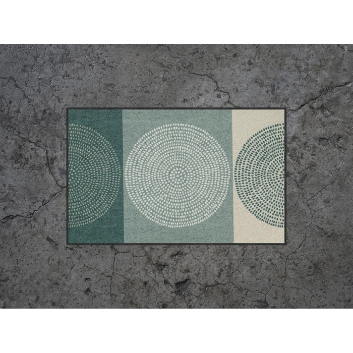 Килимок для входу Salonloewe Nestor 50x75 см, зелений, прямокутний, миючийся