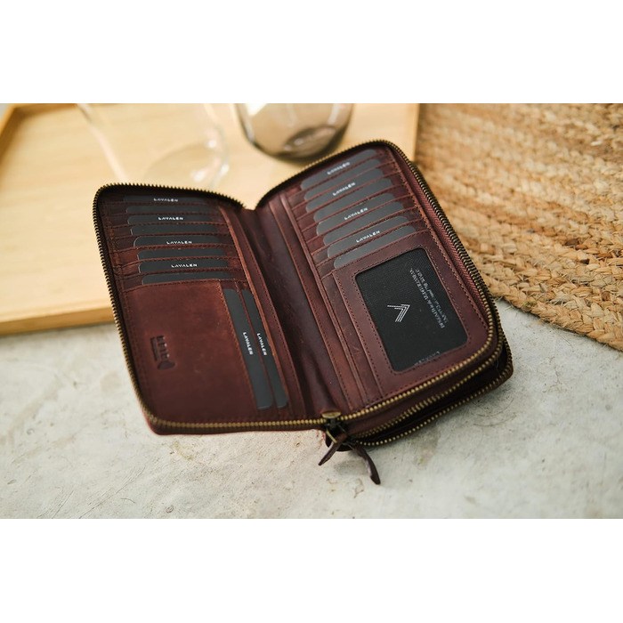 Lavalen® Women's Wallet Large - Leather - Large Women's Wallet - Large Women's Wallet RFID - Large Women's Wallet - Women's Wallet - Women's Leather Wallet - Women's Gift
