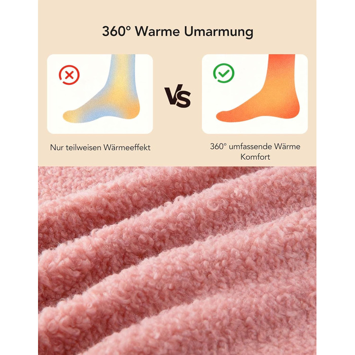 В'язані домашні тапочки VeraCosy з піною-пам'яттю та м'яким підкладкою Polar Fleece, рожеві, 40/41 EU