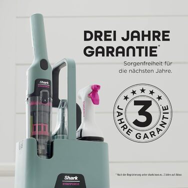 Shark StainForce: портативний бездротовий видалення плям та запахів для килимів та меблів (HX100EUCP)