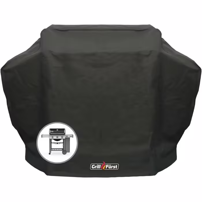 Grillfürst Grill Cover - robust grill cover 156 x 70 x 113 cm, weather-resistant and waterproof, cover for gas grills, including Weber Genesis 300 series gas grills