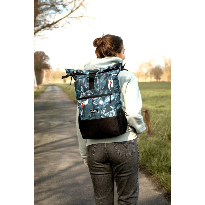 Ela Women's Rucksack Beautiful, Comfortable and Thoughtful 18 L (Neotropic)