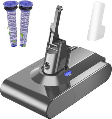 Замінний акумулятор Dyson 6000mAh для пилососів DC58, DC62, DC59, DC61, DC72, DC74, SV03, SV05, SV06, SV07, SV09 (6.0 Ah, V8)