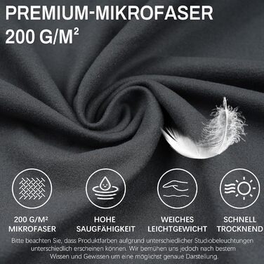 Рушник для фітнесу з кишенею, мікрофібра, 120x50 см, спортивний рушник для залу, подорожей, сірого кольору