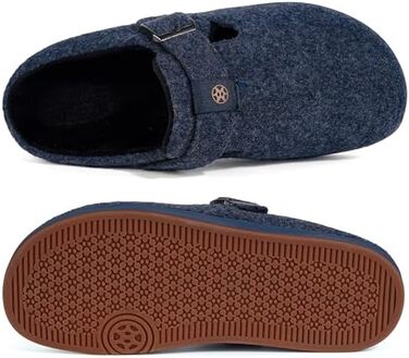 Тапочки халатні з фетру Gaatpot Filzclog, зимові, теплі, для жінок та чоловіків, розмір 36-46, колір блакитний