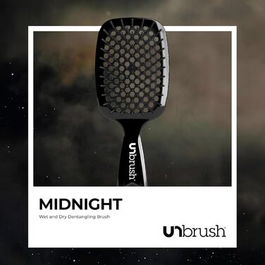 Щітка для розплутування волосся FHI Heat Unbrush, для мокрого та сухого волосся, чорна
