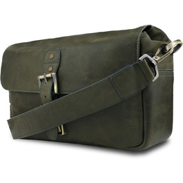 Чохол для камери MegaGear Torres з натуральної шкіри (Olivgrün) для бездзеркальних, моментальних та DSLR камер