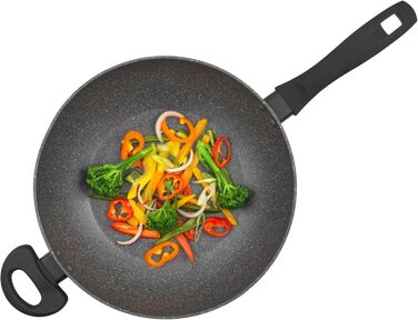 Сковорода Russell Hobbs RH02813EU7 Metallic Marble 28 см універсальна для індукції, смаження, грилю – антипригарна, для здорового приготування з мінімумом олії