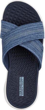 Сандалі жіночі Skechers Go Walk Flex Impressed Navy текстиль 40 EU