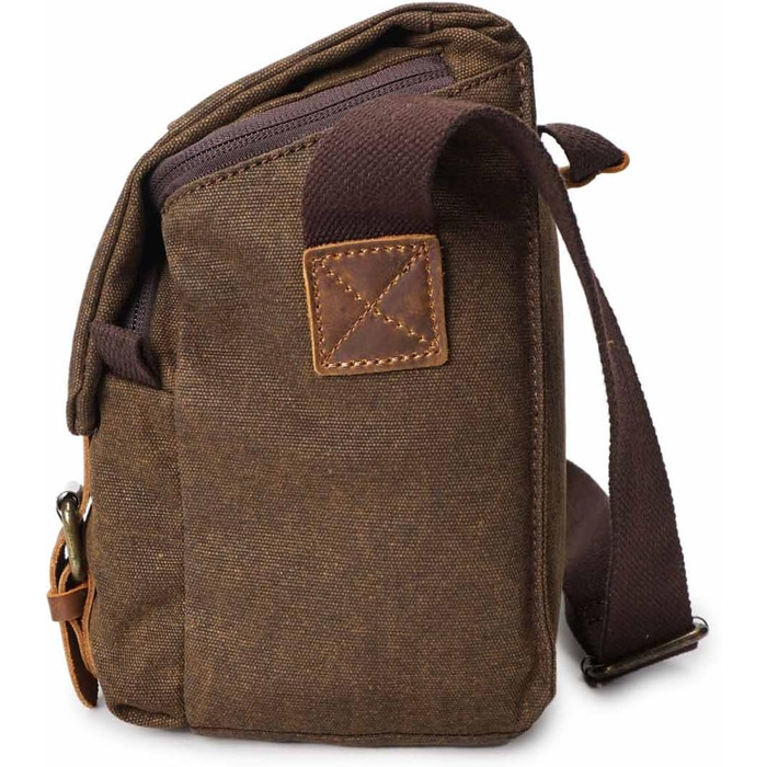 Сумка для камери Neuleben: водонепроникна, унісекс, з канвасу для дзеркальних фотоапаратів (колір: коричневий)
