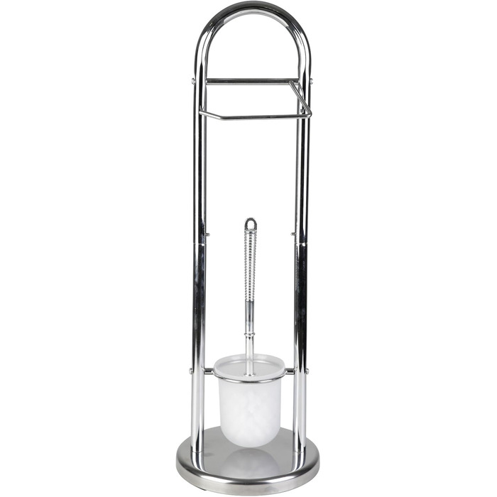 Набір аксесуарів для ванної кімнати Axentia Emil: гальванічне покриття, тримач для туалетного паперу та щітки, нержавіюча сталь, хром