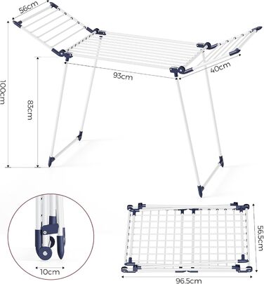 Стійка для сушіння білизни, розкладний сушильний стійка 