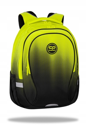 Багатофункціональний шкільний рюкзак CoolPack, чорний з жовтими та золотистими елементами, 29 л