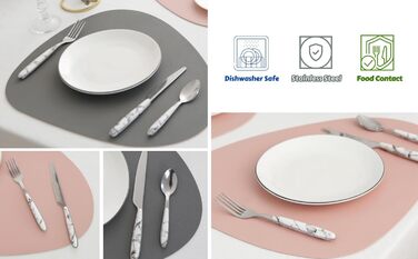 Набір столових приборів Exzact Rostfrei Stahl, мармур, нержавіюча сталь, 24 штуки