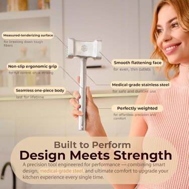 М'ясорубка Fleischklopfer з нержавіючої сталі 0,6 кг, модель MH202311