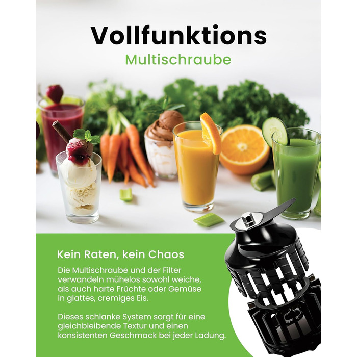 Hurom Slow Juicer | Vegetable and Fruit Juicer | H310 | Easy to Clean & Quiet Motor Electric Juicer with Mesh Filter | 150 Watts | BPA Free | Sleek Design | 220ml, Lavender