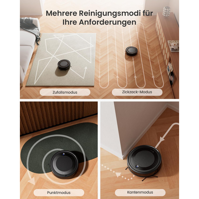 Робот-пилосос LEFANT M310: потужний, з Wi-Fi, для тварин та твердих поверхонь