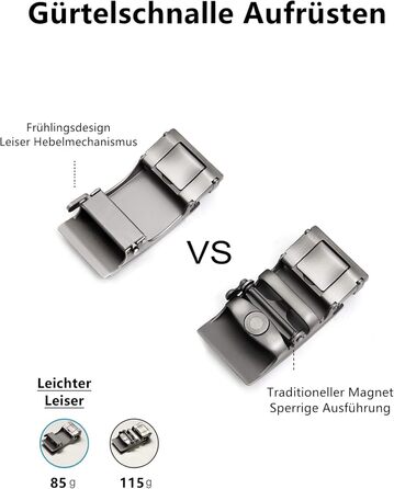 Чоловічий шкіряний ремінь TANGCHAO з автоматичною застібкою-рачею, 35 мм, регульований розмір, для бізнесу, костюма, джинсів