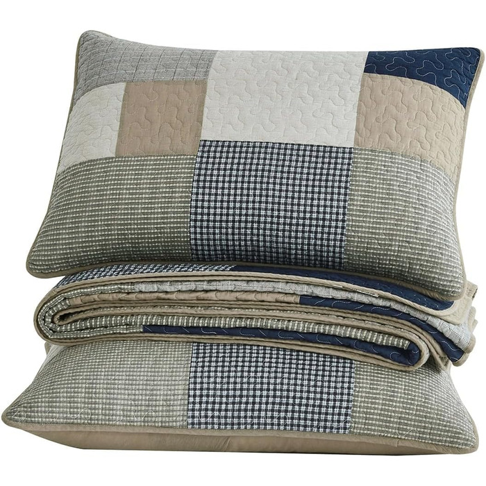 Комплект ковдри та декоративних подушок Chezmoi Collection Quinn з квітковим візерунком гібіскусу, розмір King (Taupe)