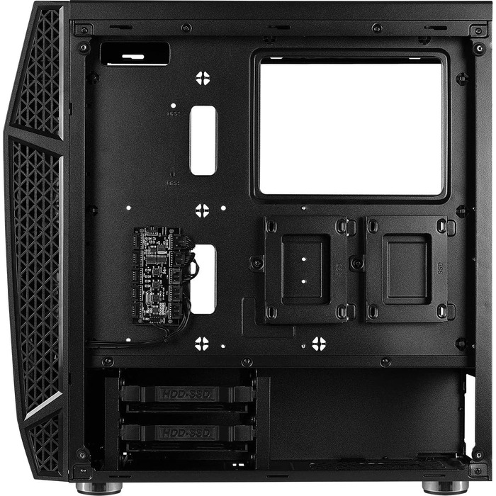 Ігровий корпус AeroCool KLAW ATX, загартоване скло, RGB підсвітка, 3 RGB вентилятори, чорний