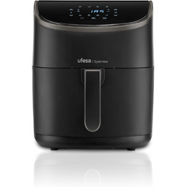 Фритюрниця Ufesa Phantom AF5000 з гарячим повітрям, 5L, Wi-Fi, LED-дисплеєм, 1500W, ексклюзив від Amazon, з функцією приготування на пару (6L)