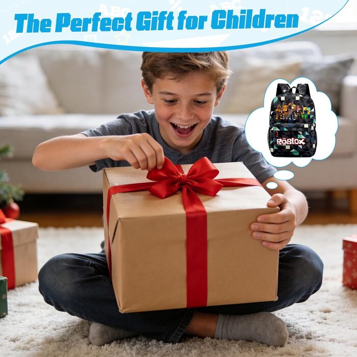 Дитячий рюкзак Yumcute Ro-blx: велика місткість, рюкзак для школи, для хлопчика 10 років, з принтом, мультфільм, аніме, для подорожей