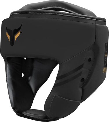 Mytra Fusion Headgear Boxing Headguard with Adjustable Strap - MMA, Muay Thai, Sparring, Karate - XL Black