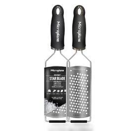 Терка Microplane Sternenklinge для сиру, цитрусових, шоколаду, імбиру, мускатного горіха та кориці (чорна, нержавіюча сталь) - Made in USA
