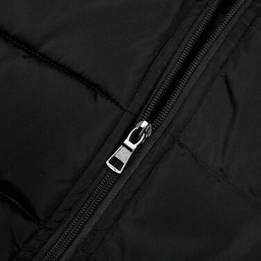 Чоловіча степкова жилетка YOUTHUP з капюшоном, тепла зимова жилетка для активного відпочинку, чорна, розмір XL