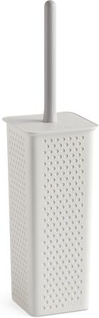 TATAY щітка для унітазу | Якісна полірезинова щітка для ванної кімнати | Елегантний дизайн, модель для столу | 10,1 x 10,1 x 35,5 см - Колекція Saigon - Бежева (біла щітка Bohol)