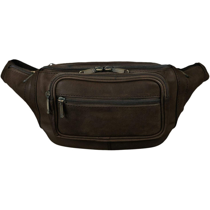 STILORD 'Maverick' - Сумка на пояс/Через плече з м'якої шкіри для чоловіків та жінок. Сумка на стегно, для камери, телефону, подорожей, фестивалів, трекінгу (Димно-коричнева)