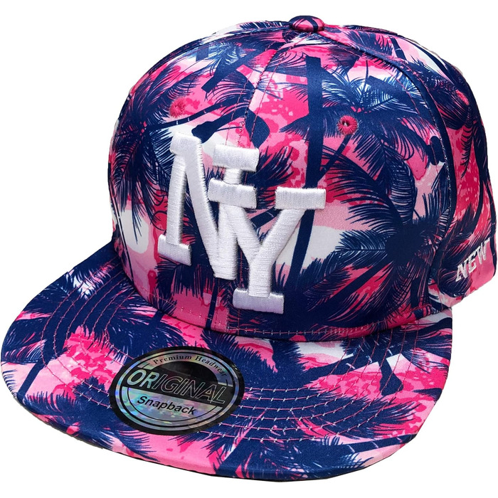 Кепка Snapback NY USA з літнім дизайном Hawaii, унісекс, один розмір (NY #3)