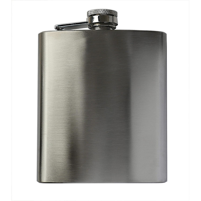 Набір фляга з воронкою та 4 шт. склянок для шнапсу об'ємом 3cl – подарункова коробка, фляга 7 oz (207ml)