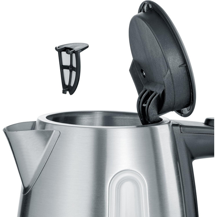 Електричний чайник Severin WK 9265: 1.7 л, бездротовий, з нержавіючої сталі, чорний