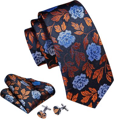 Краватки Barry.Wang для хлопчиків, 119.9 см, самов'язування, комплект з краваткою та кишеньковим хустинкою, форма для підлітків, випускний, виступи, вік 6–15 років, чорний, синій, золотий