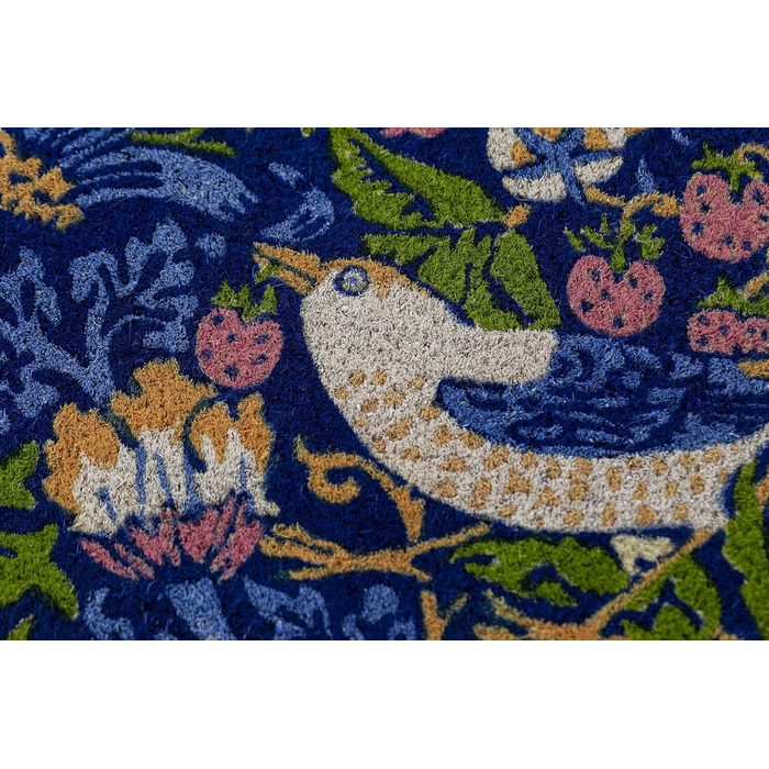 Entryways Victoria and Albert Museum Strawberry Thief Coir Doormat, Coconut Fiber, Multi, 45 x 75