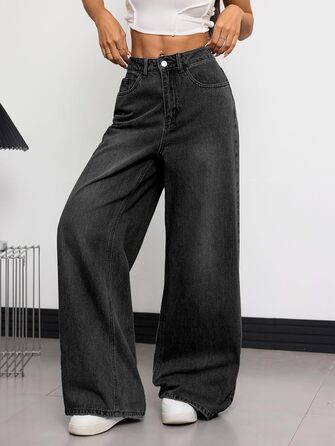 Джинси жіночі широкі Baggy Denim Y2K 90-ті Vintage Hip Hop чорні XL