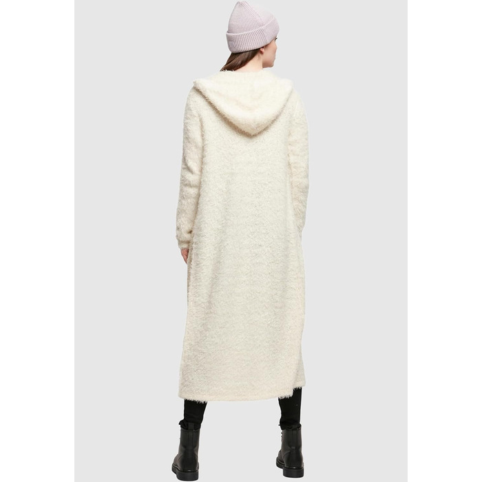 Кардиган жіночий Urban Classiс з капюшоном та пір'ям, чорний (3XL, Whitesand)