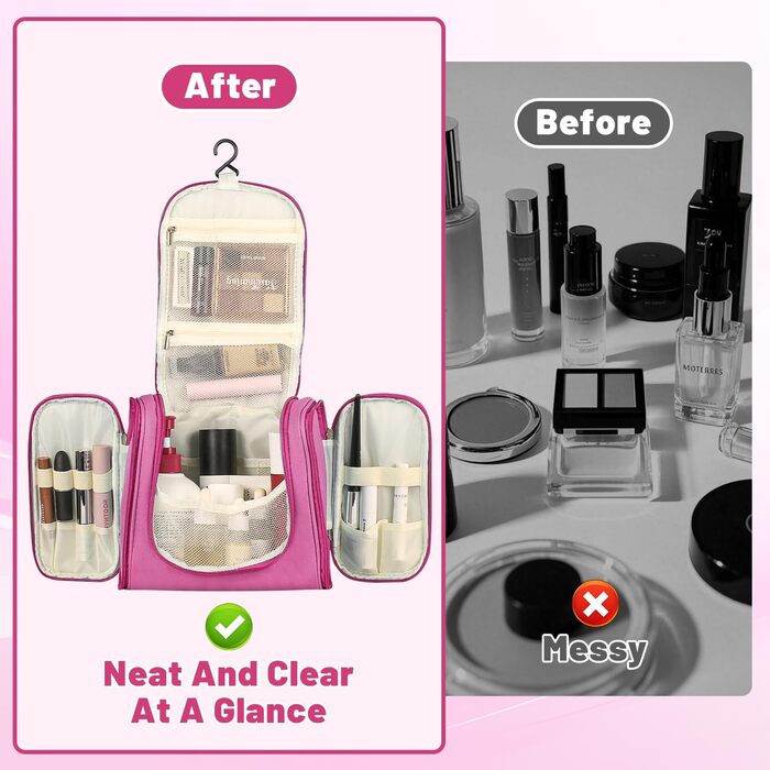 Чоловіча дорожня косметичка з гачком, косметичка для подорожей, дорожня сумочка для душу, зелений (рожевий)