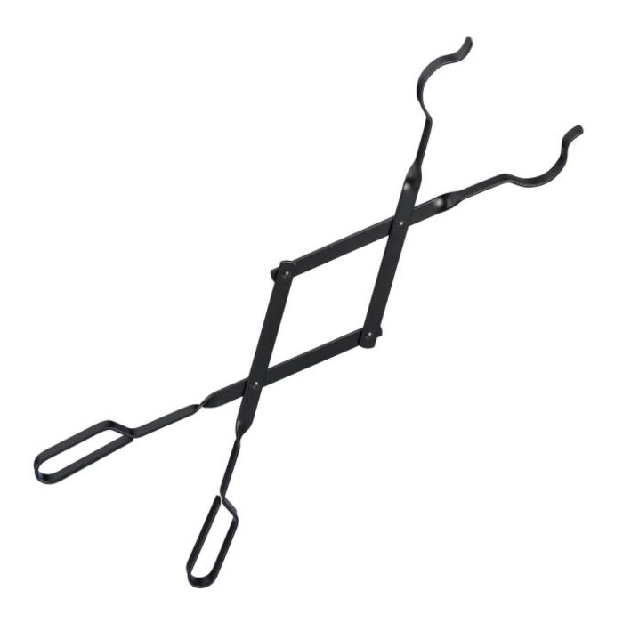 Relaxdays Long Steel Fireplace Tongs