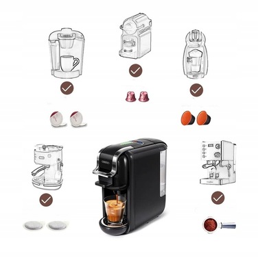 Капсульна кавомашина HiBREW H2B 19 бар, сіра