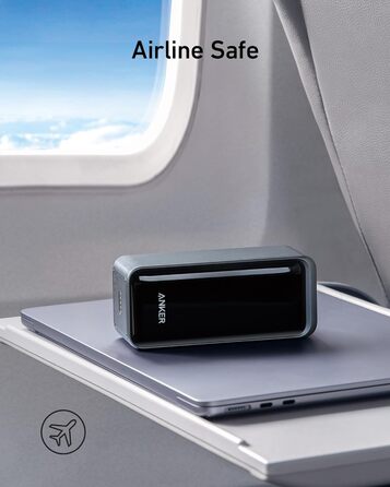 Power Bank Anker Prime 200W, 20000 mAh, Чорний: Швидка зарядка для iPhone, Samsung, MacBook та ін.