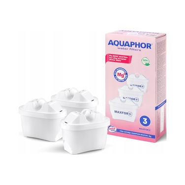 Смінні фільтрувальні картриджі Aquaphor Maxfor+ (3 шт.) та Maxfor+ Mg (3 шт.)