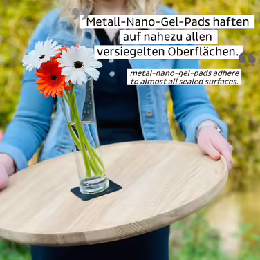silwy® Magnet Glasses, fine crystal glasses with perfectly integrated magnets and metallic Nano-Gel coasters (Beer // 0.3 liters)