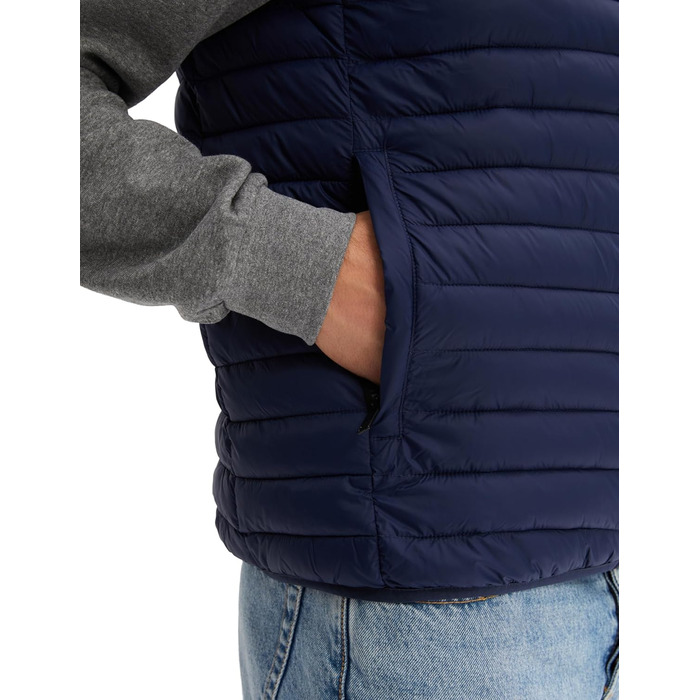 Степова жилетка Morgenstern для чоловіків, тепла зимова жилетка з синтетичного пуху, блакитна (XL)